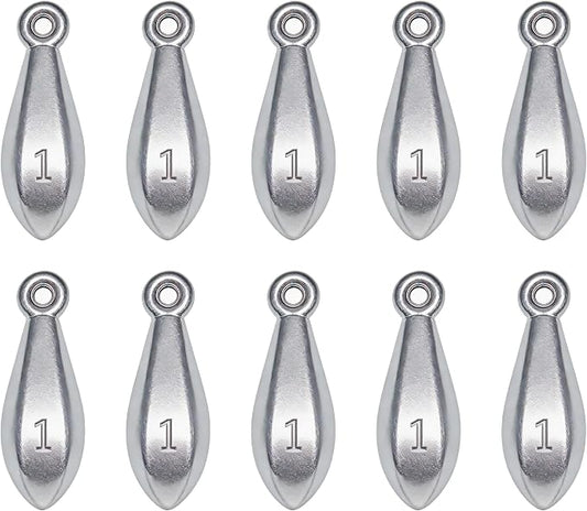 Fishing Weights Sinkers Bank Sinkers Bullet Weights for Surf Fishing Pier Bank Fishing Saltwater Fishing Gear 1oz to 8oz
