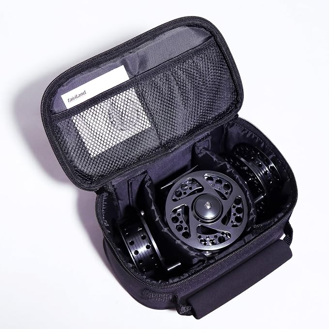 TURMAX MK2 Fly Fishing Reel Combo, CNC Aluminum Large Arbor Fly Reel with 2 Extra Spools and Storage Case, Sealed Carbon Drag, Left/Right Retrieve, 5/6 and 7/8 Line Weight Options