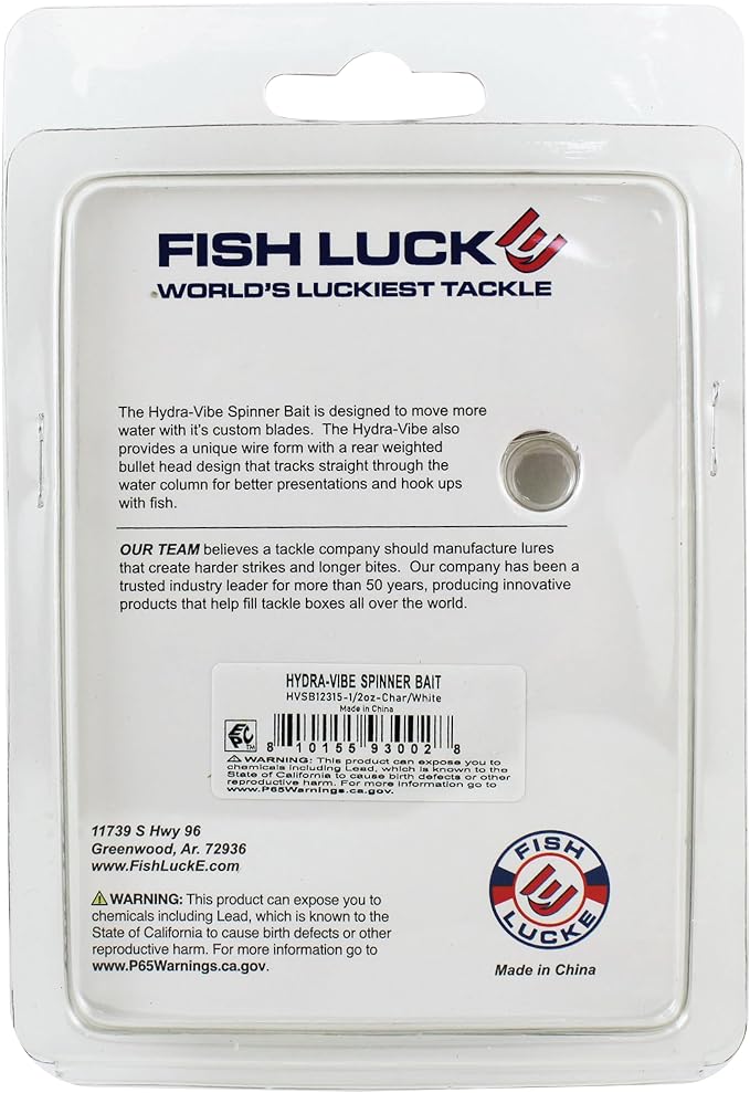 Luck E Strike Hydra-Vibe Spinner Bait with Custom Blades