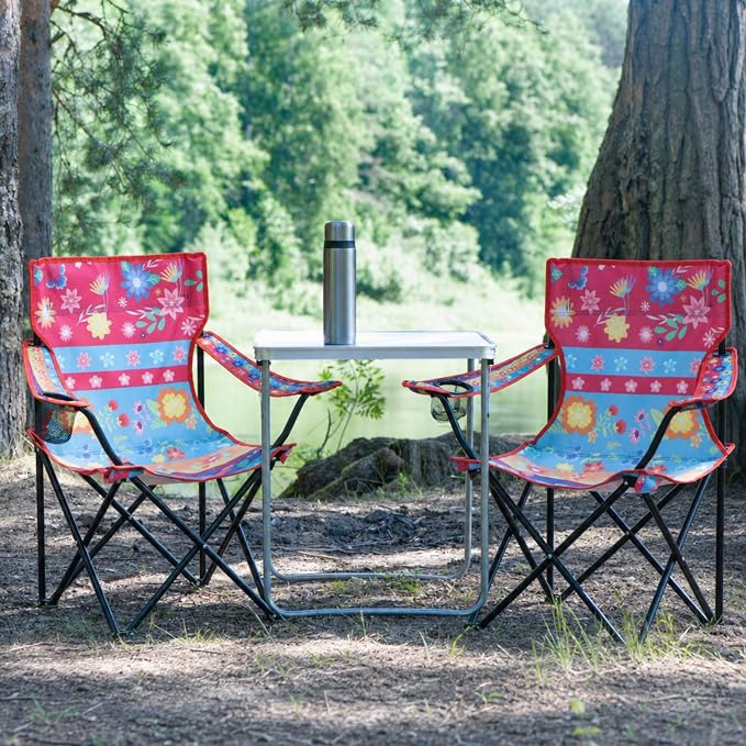 Lightweight Folding Camping Chair with Cup Holder Comfortable Portable Beach Chair with Carry Bag for Outdoor Sport Travel Fishing Picnic Hiking Backyard Tailgates