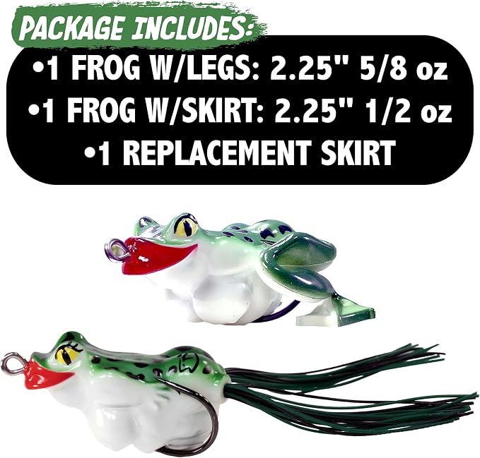 Ol’ Slumpy™ Topwater Frog (2-Pack) | Topwater frog lure