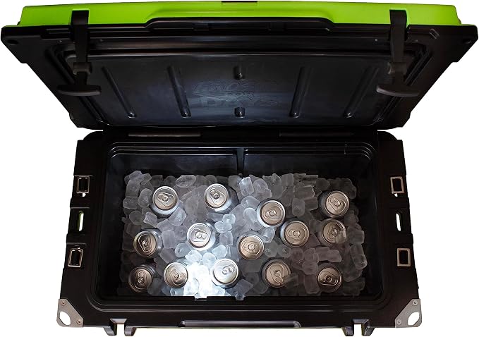 Frosted Frog 54 Qt Hard Cooler, Lightweight Made in USA Insulated Ice Chest | 30% lighter than rotomolded coolers; 54-quart hardside for camping, fishing, boating, beach, BBQ, tailgating & drinks