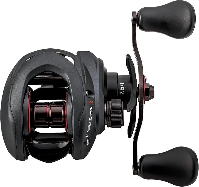 Lew’s Speed Spool RX Baitcast Fishing Reel, RH Retrieve, 8.3:1 Gear Ratio, 7+1 Bearings