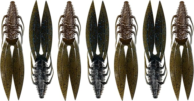 6th Sense – Bodega – Soft Plastic Creature Bait – Bass Fishing – Twin Ridge Tail Action – Multiple Sizes – Made in the USA