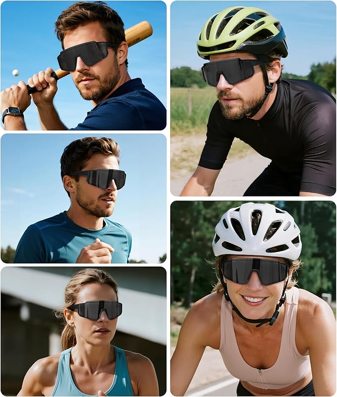 STORYCOAST Polarized Sports Sunglasses for Men Women,Driving Fishing Cycling Mountain Bike Sunglasses UV400 Protection