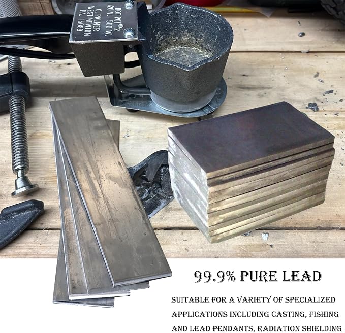 Bank Sinker Mold and Pure Lead Ingots,DIY Bullet Casting,Fishing Sinkers and Fishing Weights