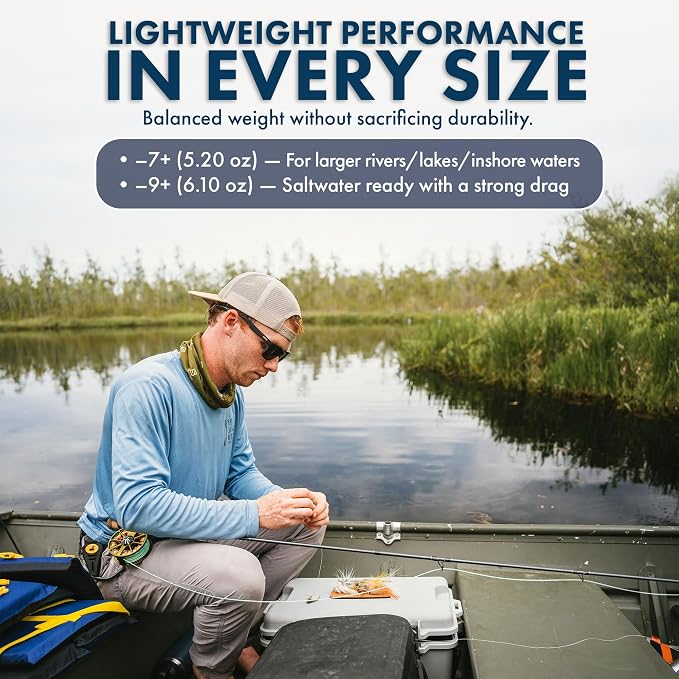 LAMSON | Guru S-Series -3+ Fly Fishing Reel | All-Water | Large Arbor, Fully CNC Machined/Anodized, Lightweight Durability