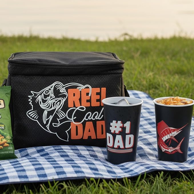 Reel Cool Dad Fishing Cooler - 4 Pc Set