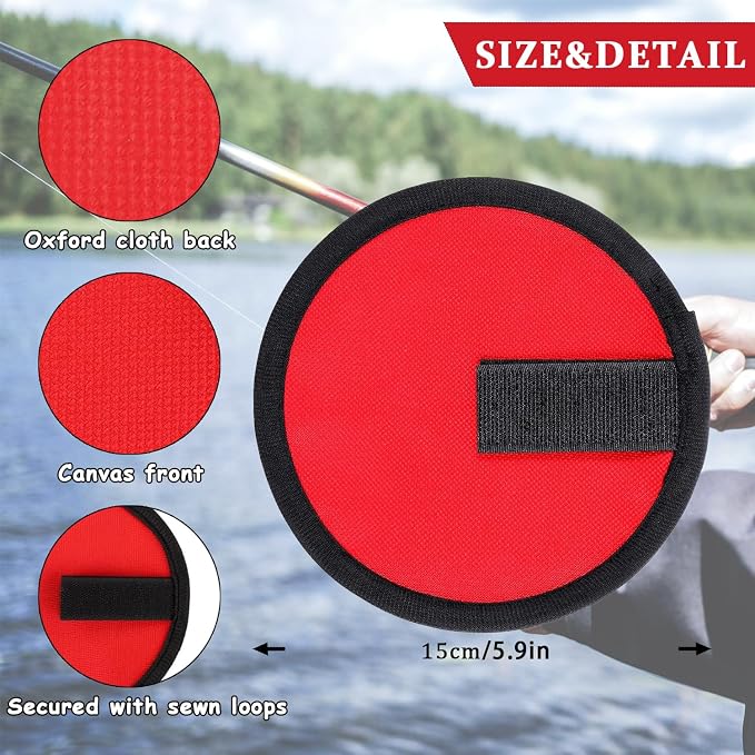 Fishing Lure Covers, 5.9" Rod Lure Wrap, Lure Wraps for Fishing Rod, The Best Choice for Tri Color Mixed