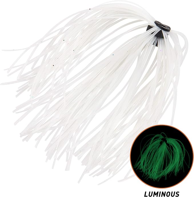 Silicone Jig Skirts Fishing Lures 50 Strands Bass Fishing Jigs Spinnerbait Skirts Replacement Kit Squid Jig Spinner Bait DIY Fishing Lures 12/24 Bundles