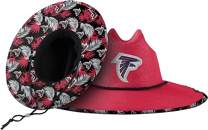 FOCO Men's NCAA College Team Logo Floral Straw Sun Hat