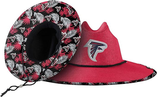 FOCO Men's NCAA College Team Logo Floral Straw Sun Hat