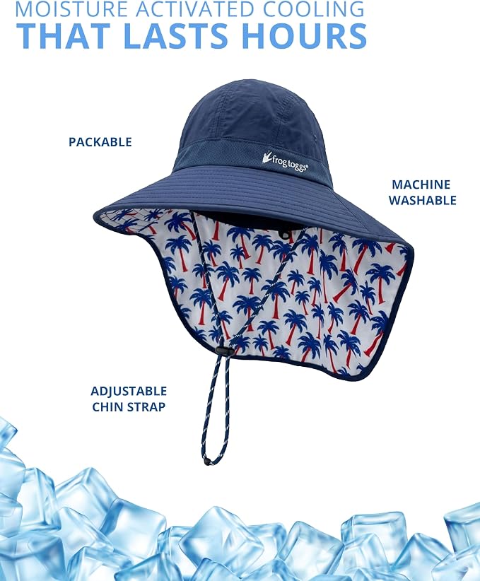 FROGG TOGGS Unisex Adult Chilly Pro Cooling Sun Shade Hat