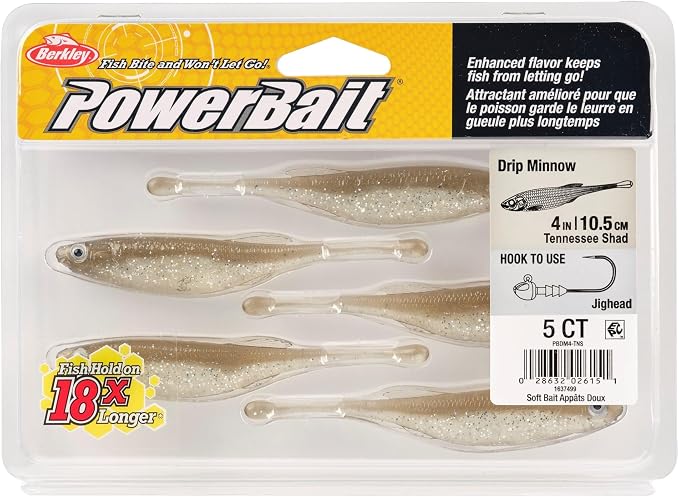 Berkley PowerBait Drip Minnow Fishing Soft Bait