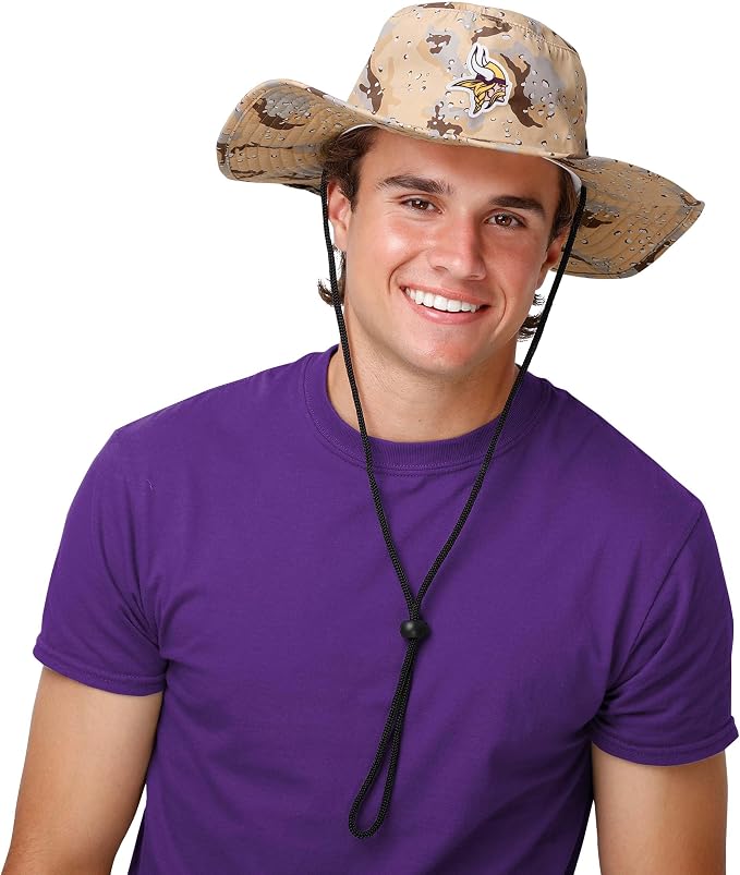NFL Solid Team Color Logo Sport Outdoor Sun Bucket Boonie Hat
