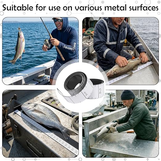 Sabary 2 Pcs Fish Ruler for Boat 36 Inch Magnetic Waterproof Measuring Ruler Flexible Measurement Tape Tool Fish Scales for Boats, Kayaks, Fishing Accessories