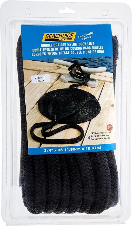 Seachoice Double-Braid Nylon Dock Line