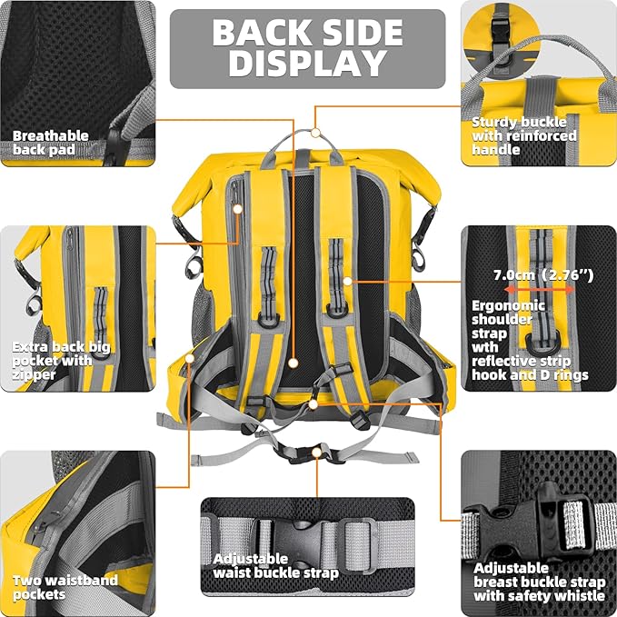 MORXPLOR Dry Bag Waterproof,5L/10L/20L/30L/40L/55L Roll Top Dry Bag Backpack with WaterProof Phone Case for Swim,Kayak