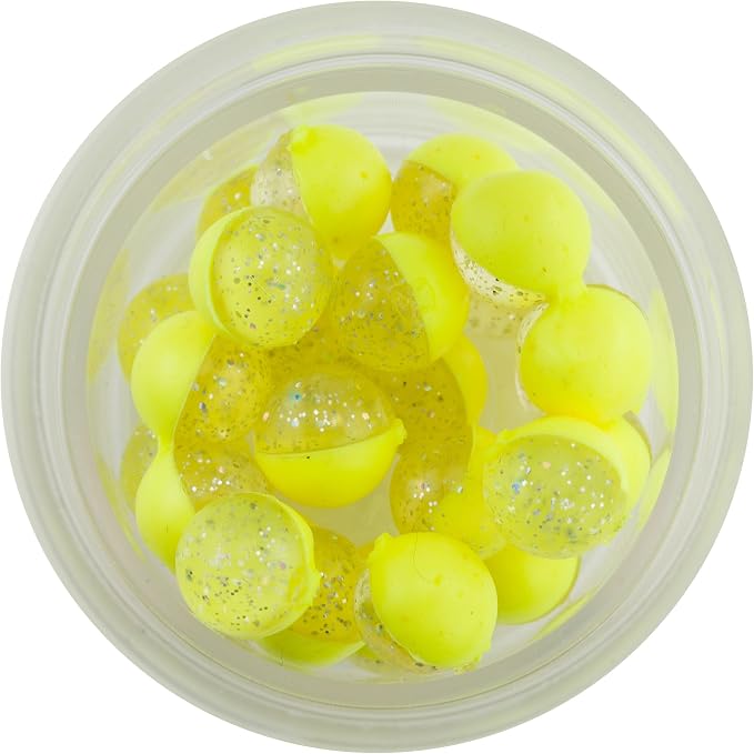 Power Clear Eggs Floating, Clear Green Purple-Pink/Garlic, 5 oz Small Jar- 1