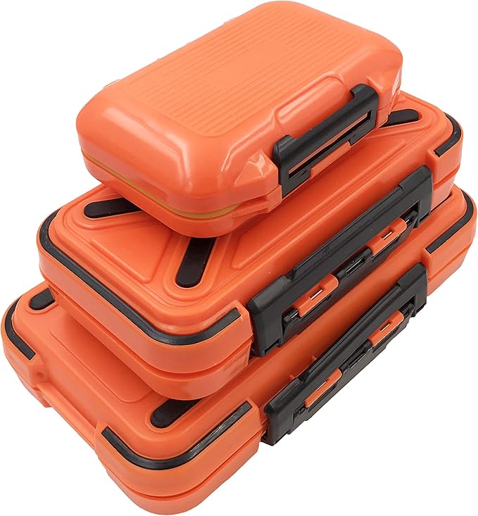 Waterproof Fishing Lure Box Spoon Hooks Baits Storage Tackle Box Containers for Casting Fishing Fly Fishing,Large/Medium/Small Lure Case