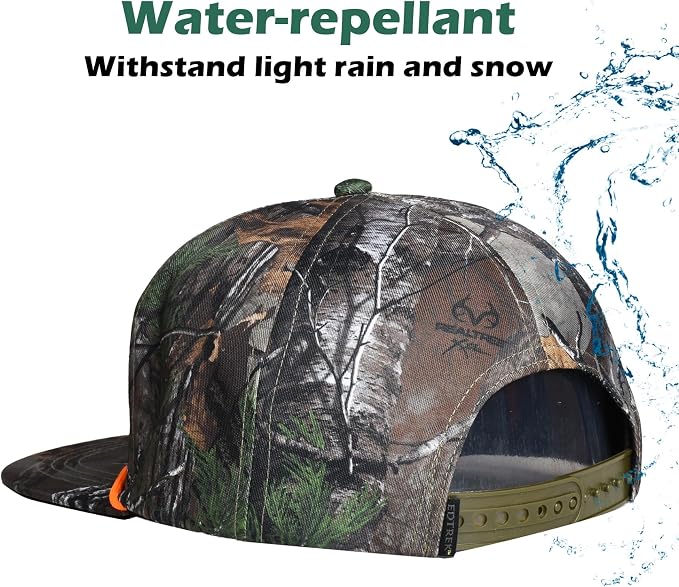 EDTREK Elite Youth Country Hat for Big Kids - Boys Snapback Hat with Flat Brim