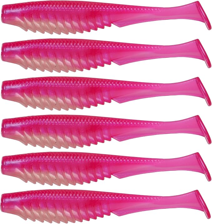 6th Sense – Party Paddle 4.3" – Saltwater Swimbait – Inshore Fishing – Redfish/Trout/Snook – Paddle Tail Soft Plastic