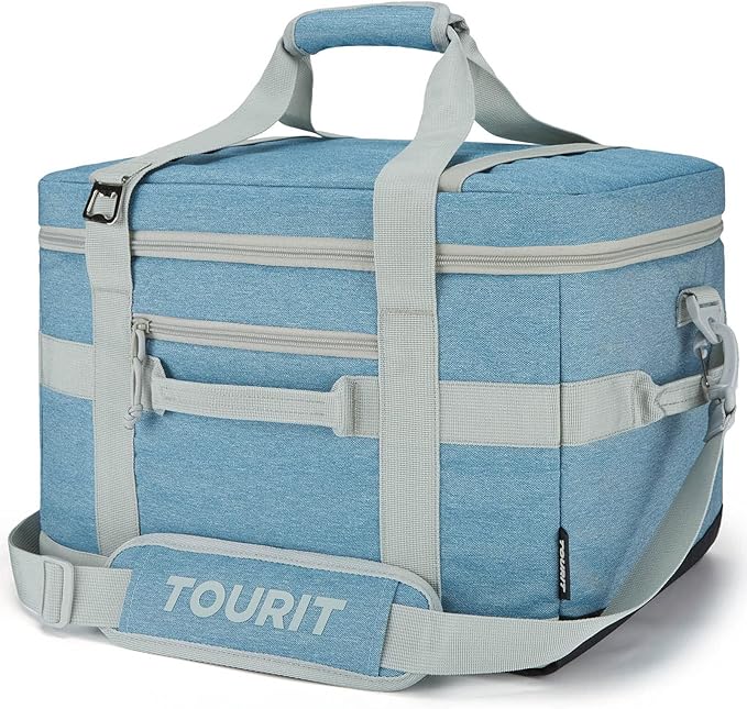 TOURIT Soft Sided Cooler Bag Insulated 30/48/60 Cans, Large Collapsible & Leakproof Ice Chest for Picnic, Beach, Camping, Travel, Sports Fan Coolers