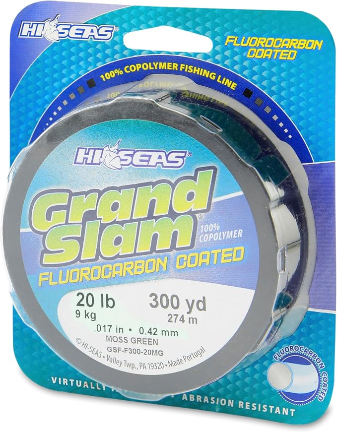 HI-SEAS Grand Slam Fluorocarbon Coated Fishing Line