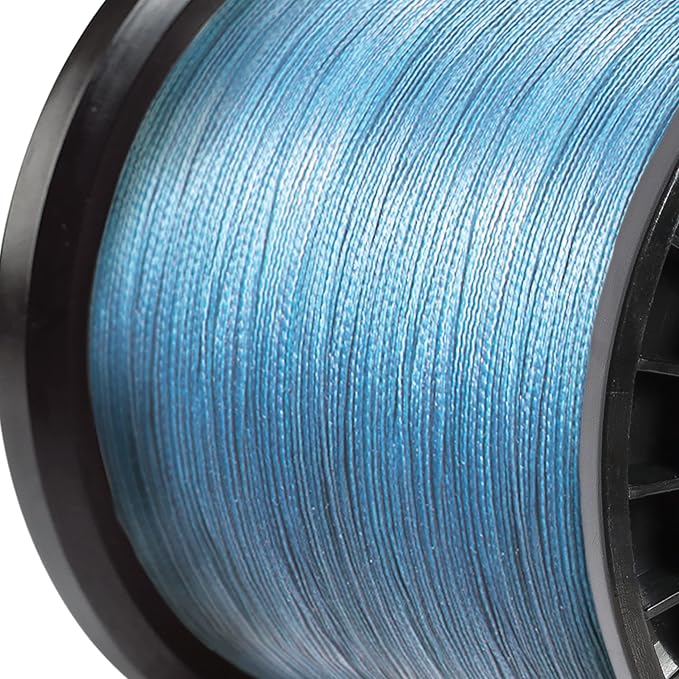 Seaguar Threadlock Braided Fishing Line, 16 Strand Hollow Core Braid, High Visibility Blue, Multiple Sizes