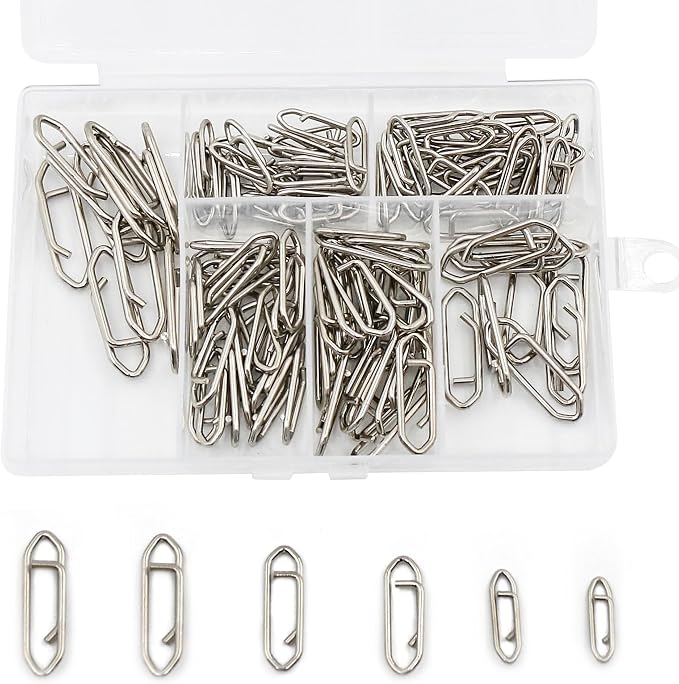 50Pcs High Strength Fishing Swivels | Ball Bearing Snap Swivels with Stainless Steel| Saltwater/Freshwater Quick-Change Snap Swivels for Catfishing Tackle,Lures