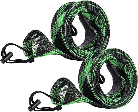 SF Fishing Rod Sock Fishing Rod Sleeve Rod Cover Braided Mesh Rod Protector Pole Gloves Fishing Tools for Spinning Fishing Rod,Casting Rod,Musky Rod, Ice Rod, Fly Rod, Spey Rod