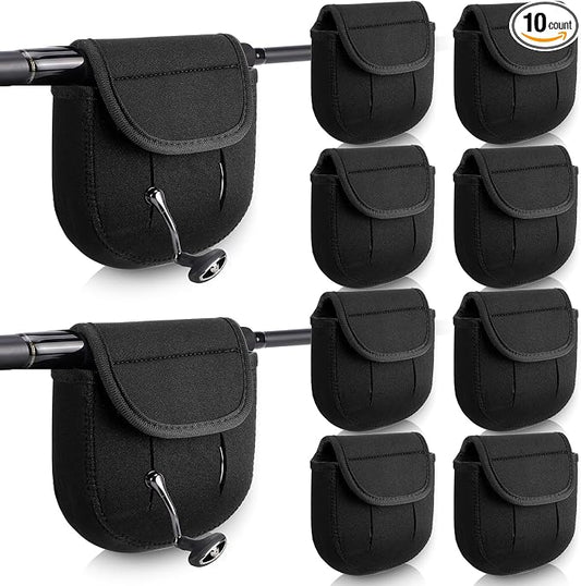 Fishing Spinning Reel Cover Bag for 2000-6000 Series Baitcasting Trolling Fishing Reels Protective Cover Case Pouch Sleeve Gloves