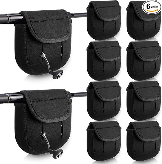 Fishing Spinning Reel Cover Bag for 2000-6000 Series Baitcasting Trolling Fishing Reels Protective Cover Case Pouch Sleeve Gloves