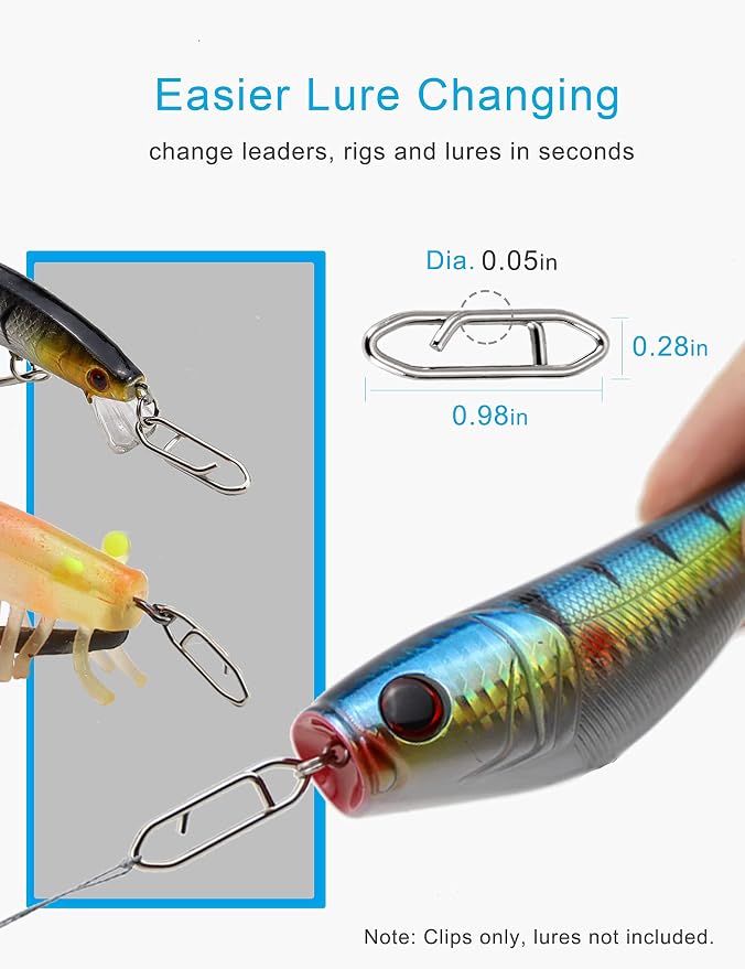 Circle Hooks Saltwater Catfish Bass Fishing Hooks, 180pcs Octopus Offset Fishing Hooks with 5pcs Power Clips