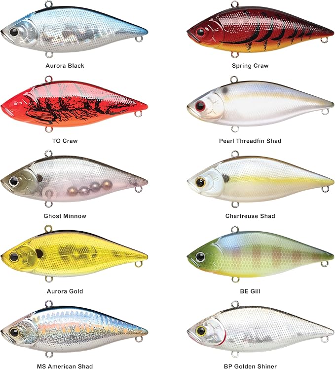 LUCKY CRAFT LV 500, Freshwater Bass Fishing Lure, Lipless Crank Bait, Smallmouth, Sinking, Tournament Winning, Perfect Wobbling, Fishing Gear, Fishing Accessories, Fishing Tackle