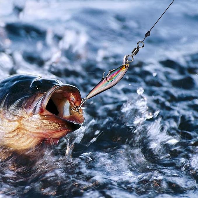 Fishing Swivels Rolling Barrel Swivels High Strength Stainless Steel Rolling Swivels Fishing Hook Line Connector Tackle Accessories