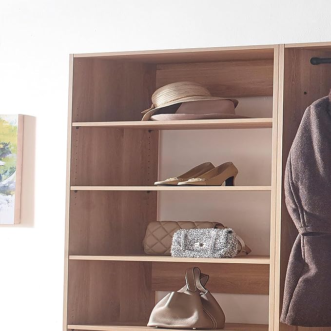 Prosper Oak Freestanding Walk in Wood Closet System