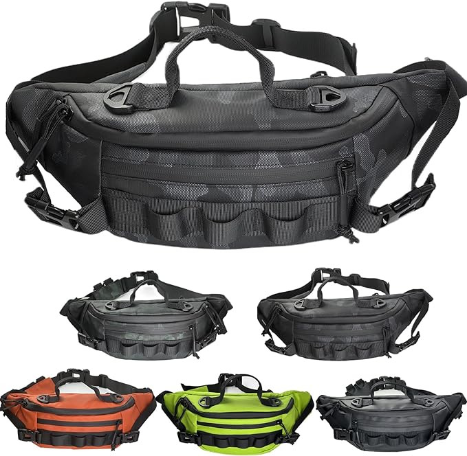 Fishing Fanny Pack for Men -Fishing Fanny Pack-Lightweight and Fishing Sling Pack