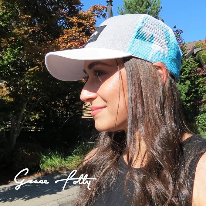 Grace Folly Beach Trucker Hats for Women- Snapback Baseball Cap for Summer