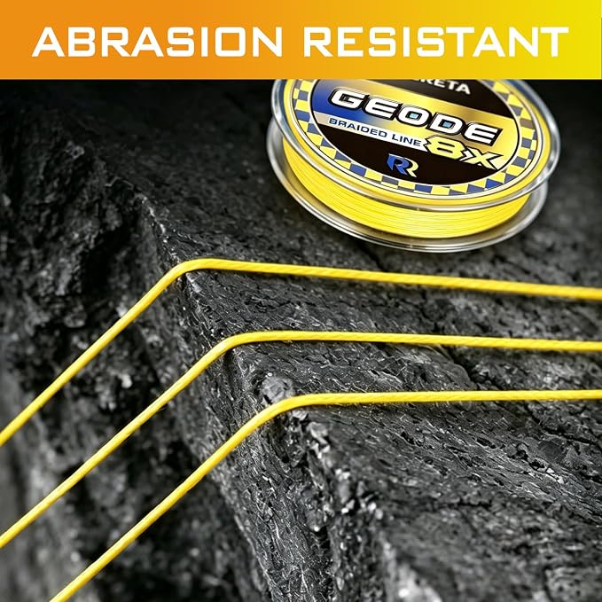 Geode Braided Fishing Line, 10-200 lb, 8 Strands, 300yds/500yds/1000yds, Colored Braid Superline