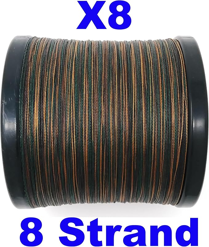 Reaction Tackle Braided Fishing Line - Pro Grade Power Performance for Saltwater or Freshwater Fish - Colored Fishing Line Braid for Extra Visibility