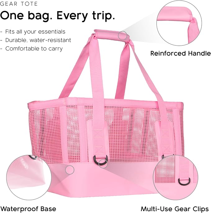 MISSION Boat Gear CASSI Heavy-Duty Outdoor Tote and Waterproof Marine-Grade Mesh Boat Bags