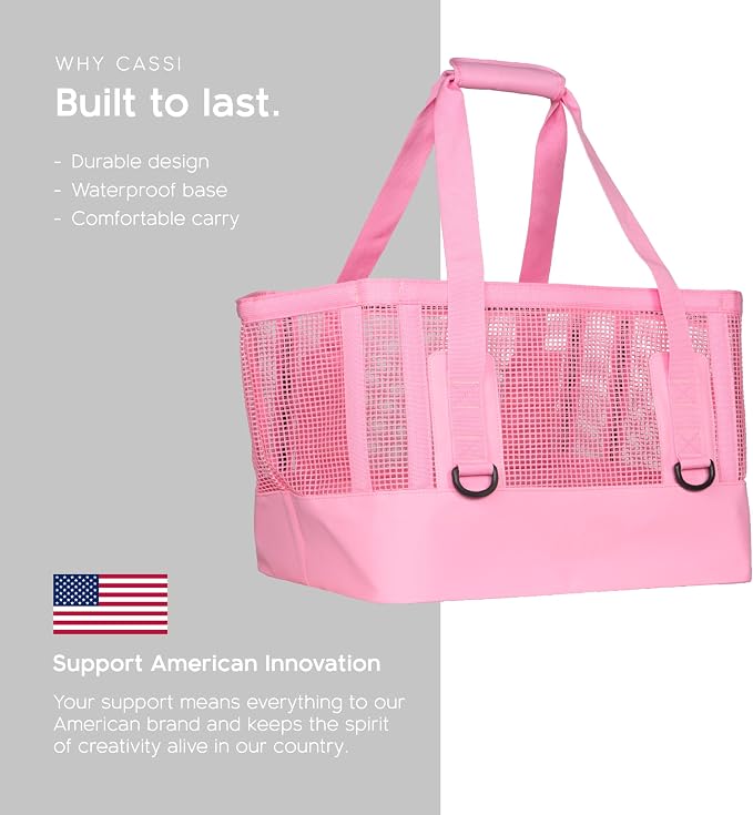MISSION Boat Gear CASSI Heavy-Duty Outdoor Tote and Waterproof Marine-Grade Mesh Boat Bags