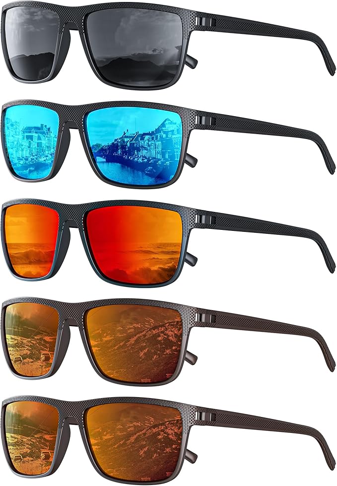 Sunglasses-Men Polarized Mens Sunglasses: Classic Women Sun Glasses UV Protection for Fishing