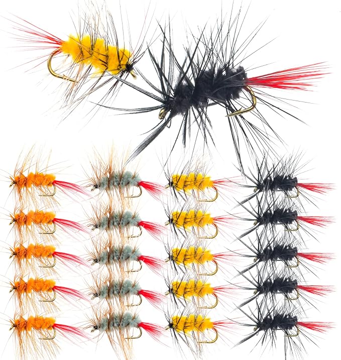 Fly Fishing Poppers, Topwater Fishing Lures Bass Crappie Bluegill Sunfish Panfish Trout Salmon Perch Steelhead Flies for Fly Fishing Bass Panfish Bluegill Trout Salmon