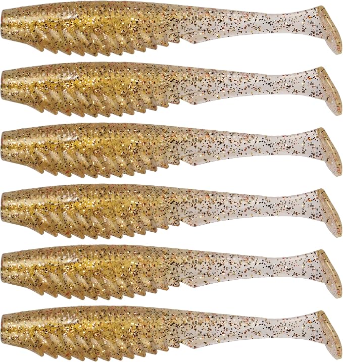 6th Sense – Party Paddle 4.3" – Saltwater Swimbait – Inshore Fishing – Redfish/Trout/Snook – Paddle Tail Soft Plastic