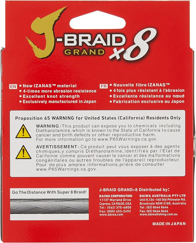 Daiwa J-Braid Grand 8 X 300 YDS Filler Spool