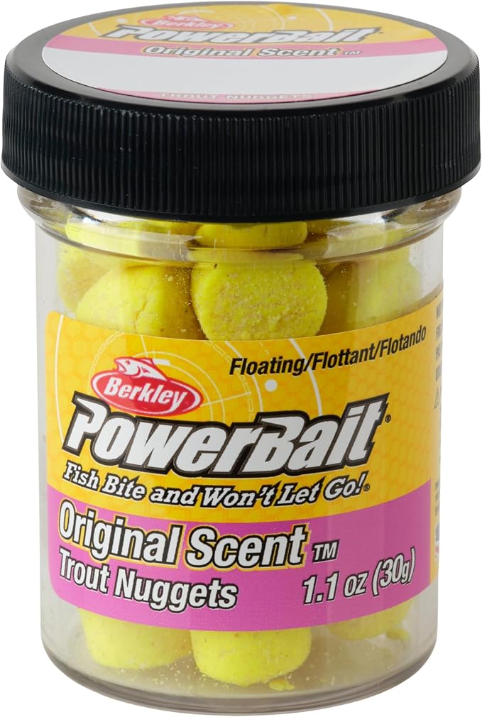 Berkley PowerBait Power Nuggets Fishing Dough Bait, Assorted Colors, Scent Dispersion Technology, Irresistible Scent and Flavor, Moldable and Easy to Use