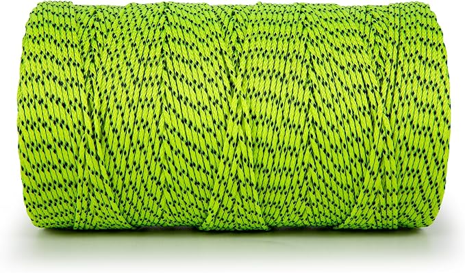 HONGDA Professional Masonry String Lines, 1000 Feet #18 Bonded Braided Nylon Mason Line, Durable and Versatile String for Masonry, Construction, Gardening, and DIY Projects