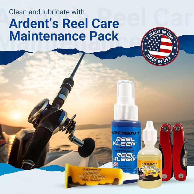Ardent Freshwater Fishing Reel Care Pack, Long Lasting Protection, Prevent Corrosion, Smooth Casting, Made in The USA